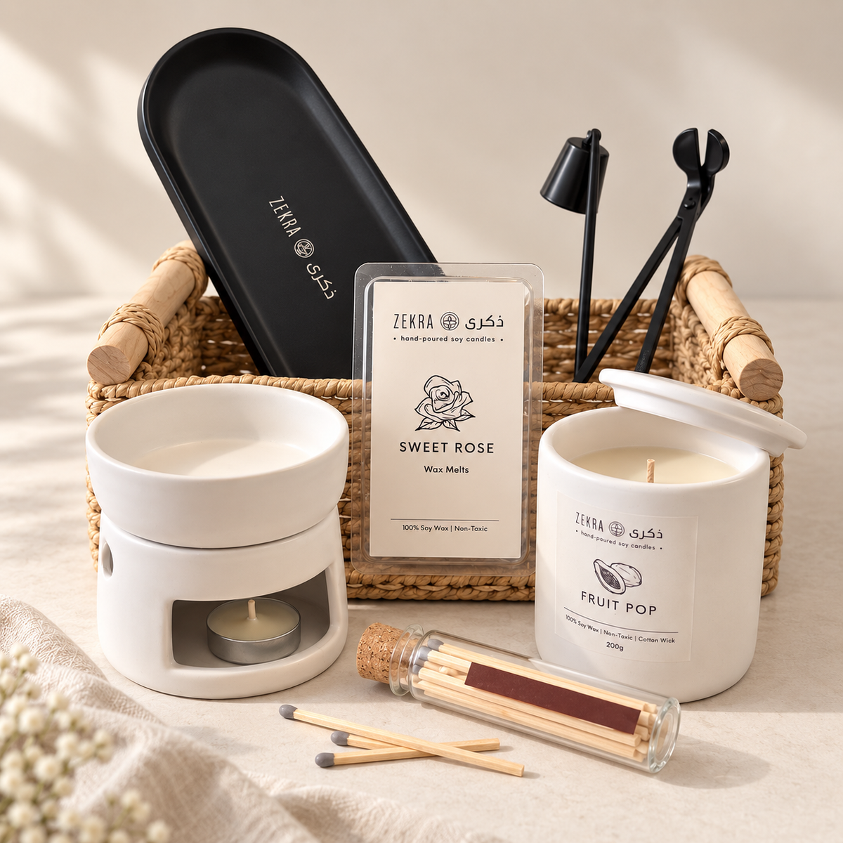 The Zekra Candle Gift Tray